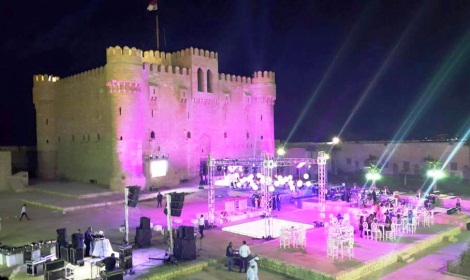 تجهيزات أحد الأفراح بقلعة قايتباي - أرشيفية